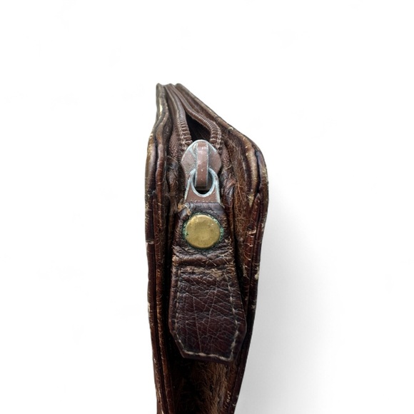 Vintage Ostrich Leather Clutch - Picture 9 of 10